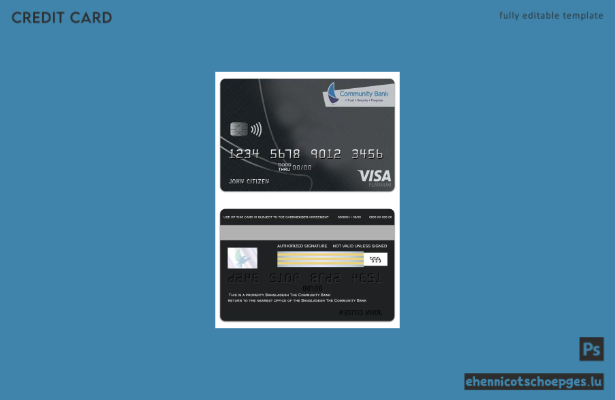 Bangladesh The Community Bank Visa Platinum Card – Beispielvorschau
